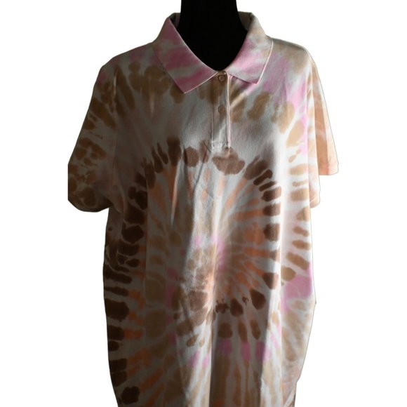 Lands' End Short Sleeve Mesh Cotton Dress - Picture 3 of 5